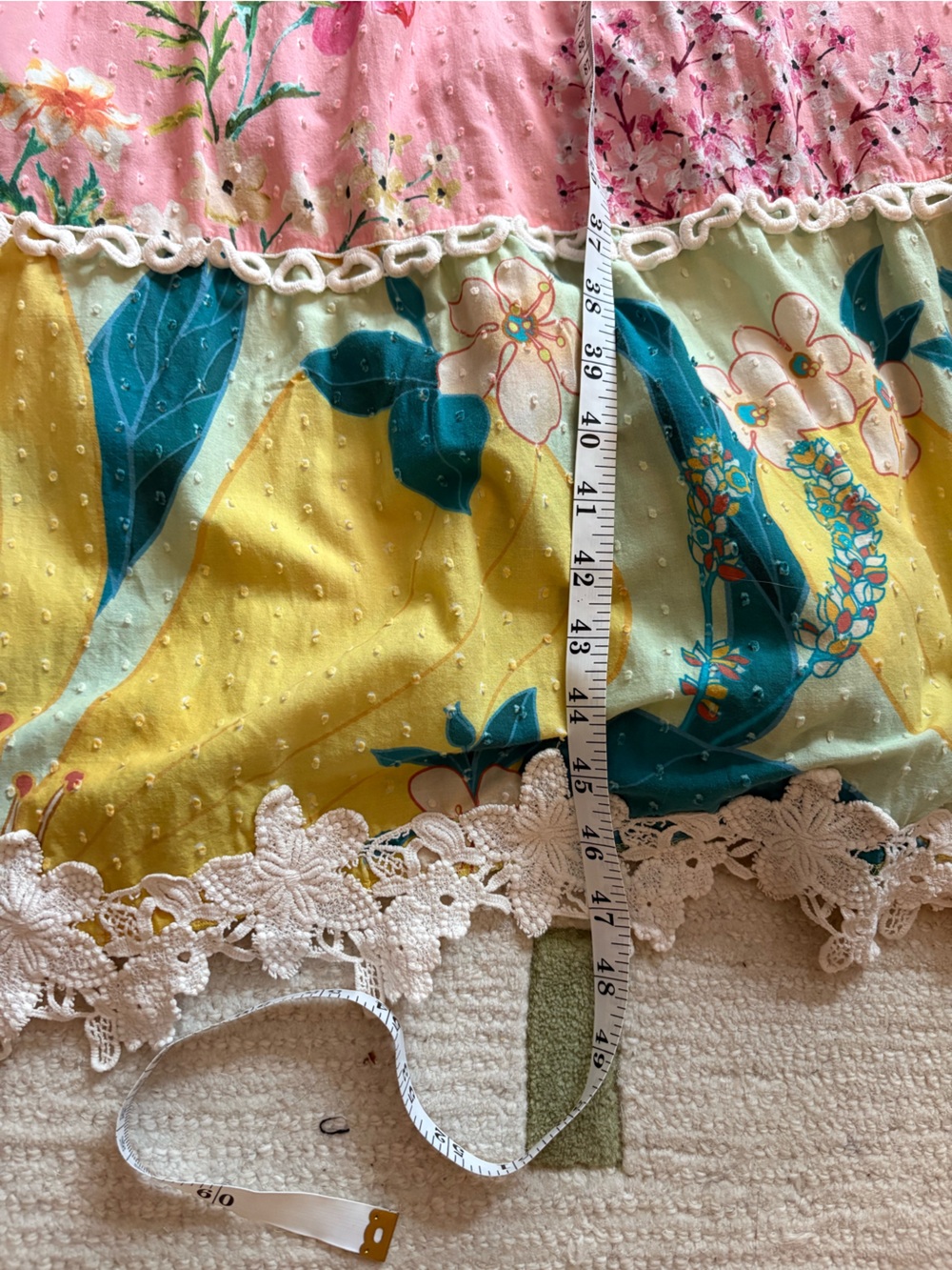 Farm Rio Mixed Floral Halter Midi Dress - Picture 6 of 8